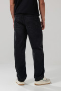 Jean baggy gris intenso tiro medio con bota ancha y bolsillos