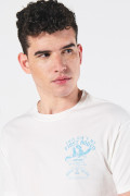 Camiseta unicolor manga corta con diseños vaqueros