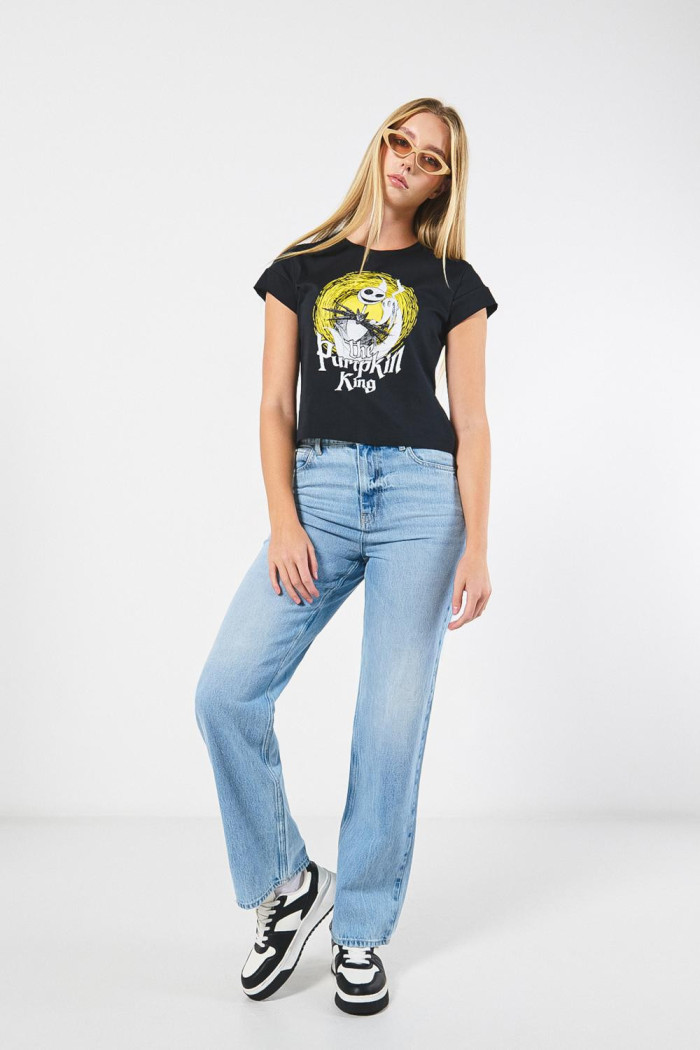Camiseta manga corta negra de Nightmare Before Christmas
