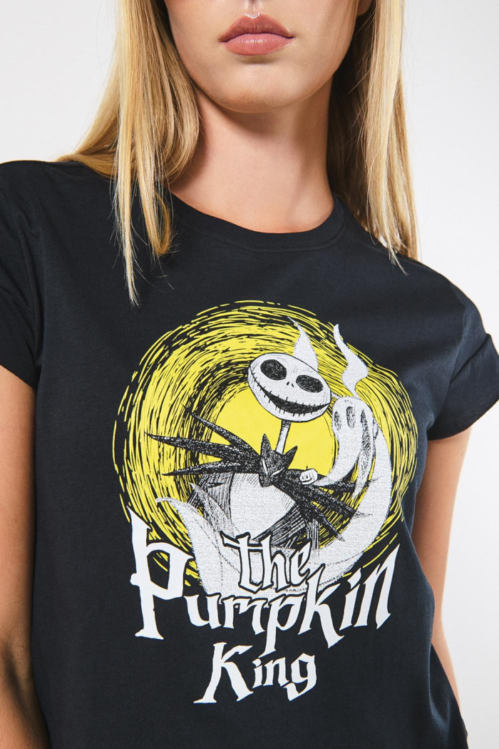 Camiseta manga corta negra de Nightmare Before Christmas