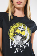 Camiseta manga corta negra de Nightmare Before Christmas