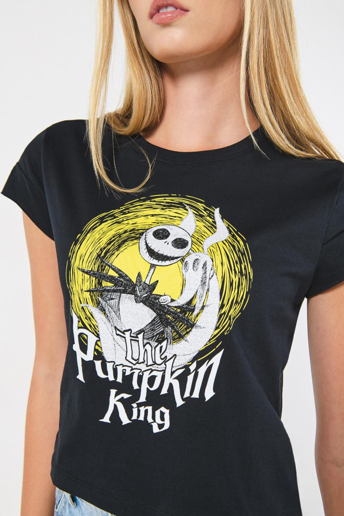 Camiseta manga corta negra de Nightmare Before Christmas