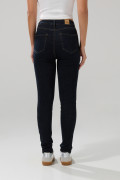 Jean jegging ceñido azul intenso 5 bolsillos con tiro alto