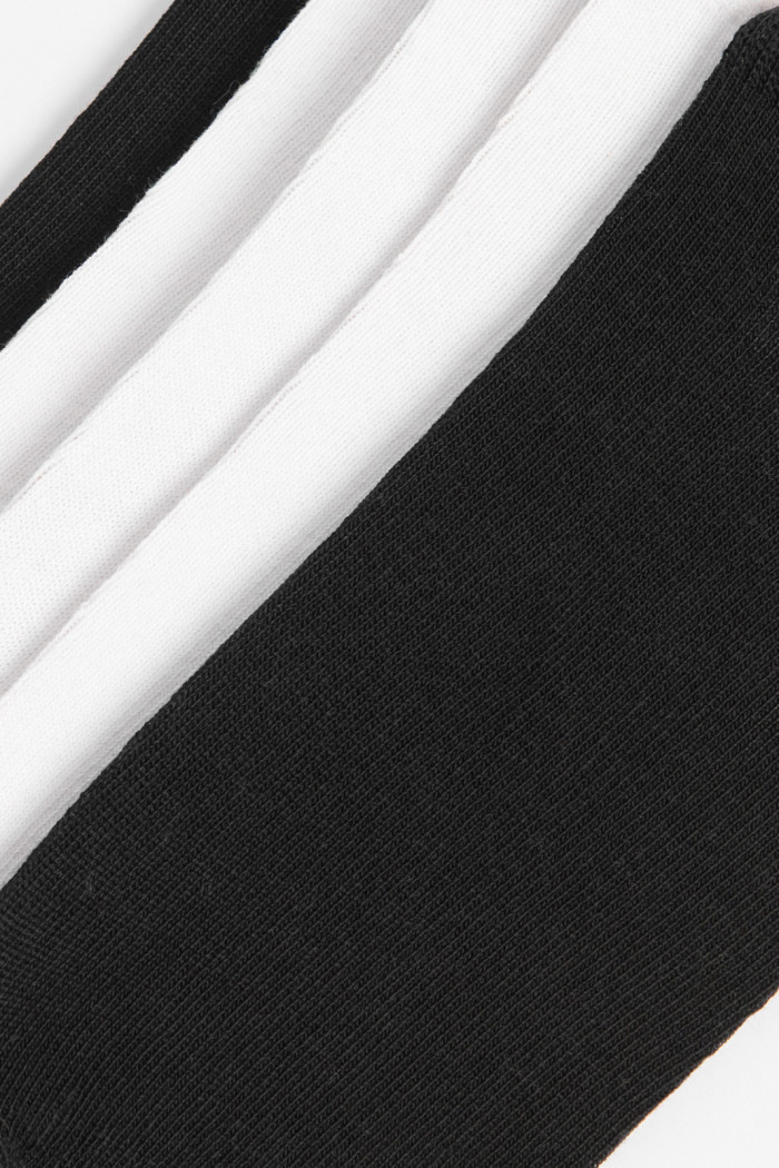 Paquete de medias tobilleras X5 con texturas unicolores