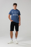 Bermuda slim negra de jean tiro bajo con bolsillos