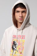 Buzo de Guns N´ Roses kaki claro con capota