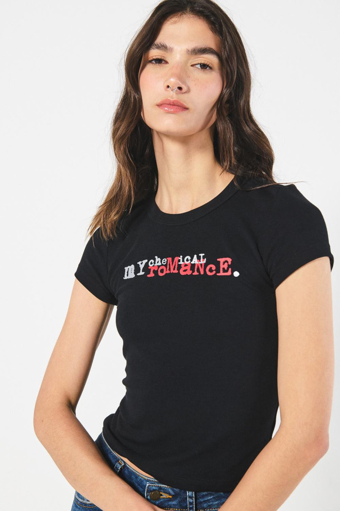 Camiseta negra manga corta de My Chemical Romance
