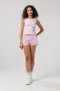 Short de Hello Kitty rosado claro con tiro medio