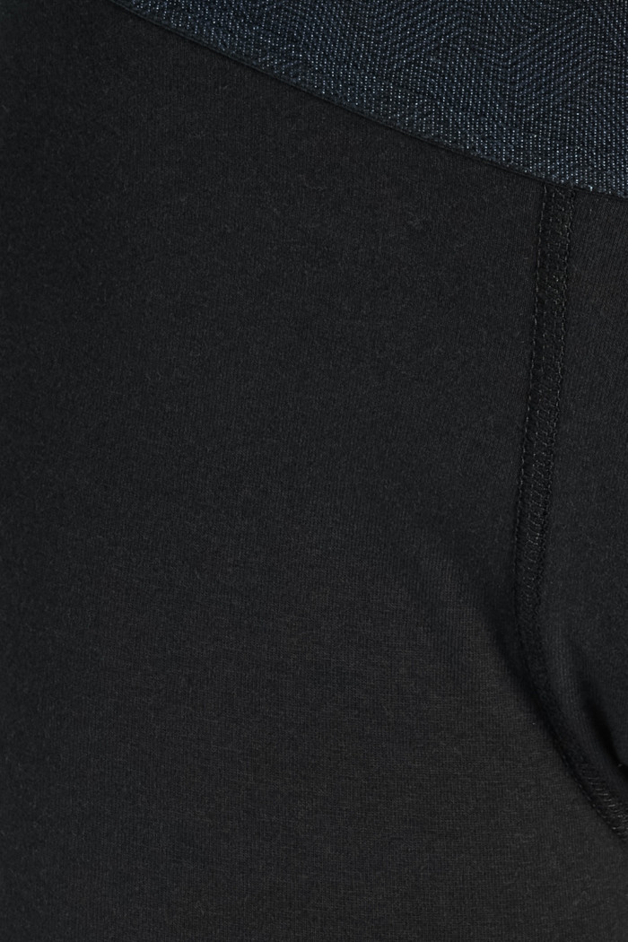Bóxer brief-medio en algodón negro con cintura elástica