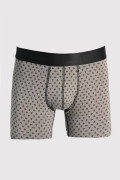 Bóxer midway brief-largo gris oscuro con diseños de anclas