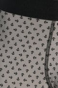 Bóxer midway brief-largo gris oscuro con diseños de anclas