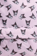 Maleta de Kuromi lila medio con correas ajustables