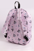 Maleta lila medio con diseño de Kuromi y cremalleras