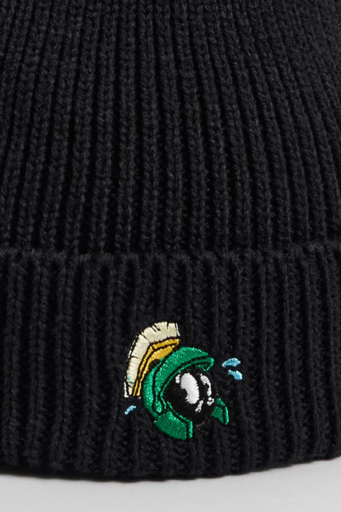 Gorro azul oscuro con diseño de Looney Tunes en frente