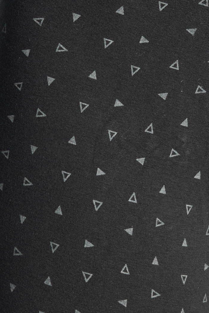Bóxer negro midway brief-largo con figuras continuas