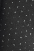 Bóxer negro midway brief-largo con figuras continuas