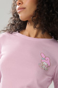 Camiseta manga larga rosada con diseño de My Melody