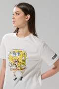 Camiseta de Bob Esponja crema clara manga corta
