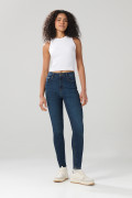 Jean jegging tiro súper alto azul oscuro con ajuste ceñido