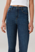 Jean jegging tiro súper alto azul oscuro con ajuste ceñido