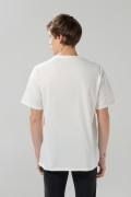 Camiseta crema clara de Mickey manga corta oversize