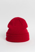 Gorro unicolor tejido con texturas de canal
