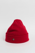 Gorro unicolor tejido con texturas de canal