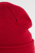 Gorro unicolor tejido con texturas de canal