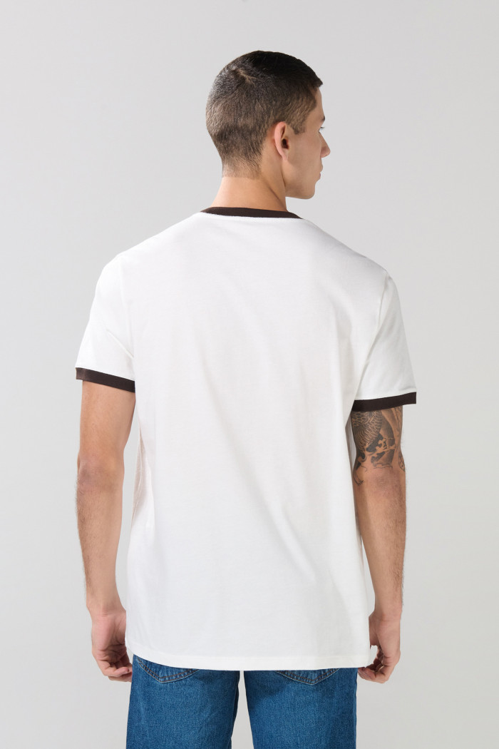 Camiseta manga corta crema de Burger King con contrastes