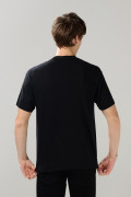 Camiseta cuello redondo negra de Hora de Aventura