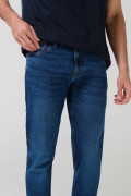 Jean tiro bajo azul oscuro slim con ajuste ceñido