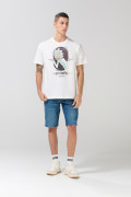 Camiseta crema clara de Rick and Morty manga corta