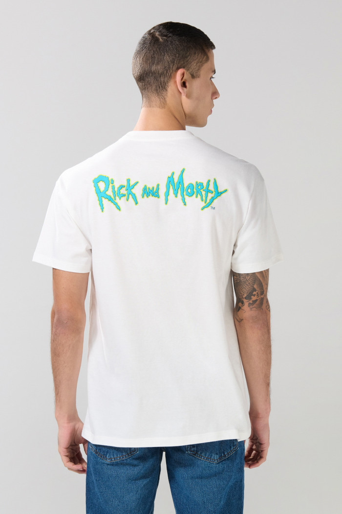 Camiseta crema clara de Rick and Morty manga corta