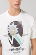 Camiseta crema clara de Rick and Morty manga corta