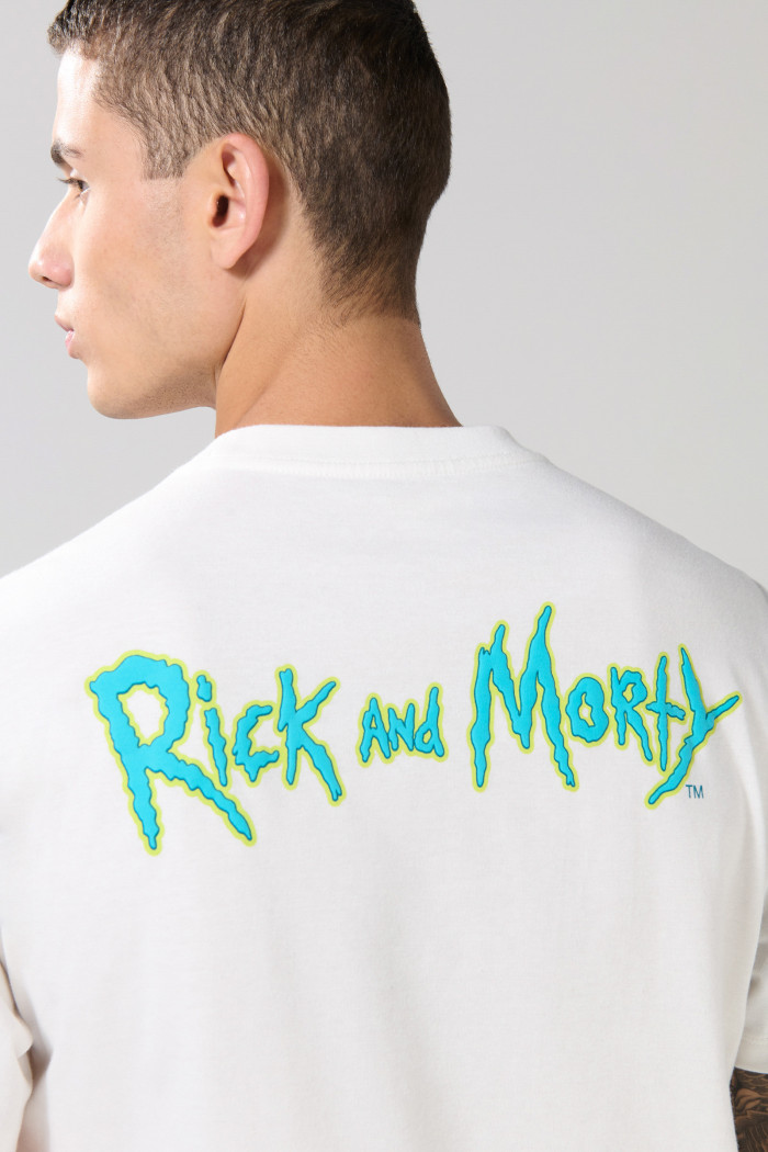 Camiseta crema clara de Rick and Morty manga corta