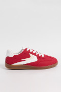 Tenis casuales unicolores con suelas planas en caucho