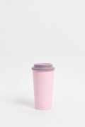 Vaso unicolor de Lilo y Stitch con tapa removible