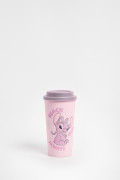 Vaso unicolor de Lilo y Stitch con tapa removible
