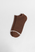 Medias unicolores tobilleras con ajuste y franja en frente