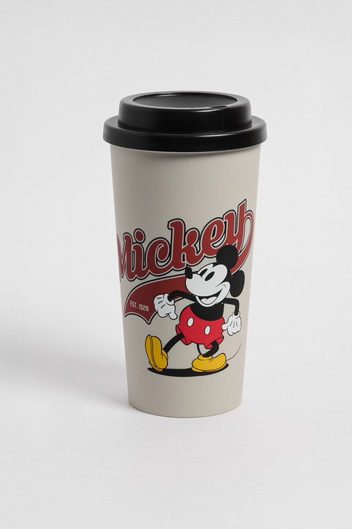 Vaso unicolor con diseños de Mickey and Friends