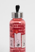 Botella de Mafalda unicolor con tapa plateada