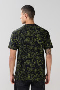 Camiseta negra de Rick and Morty con manga corta