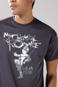 Camiseta gris intensa de My Chemical Romance manga corta