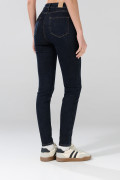 Jean jegging azul intenso con bolsillos y súper tiro alto