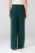 Pantalón bota ancha jogger unicolor con bolsillos