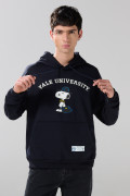 Buzo de Snoopy & Yale azul intenso con capota