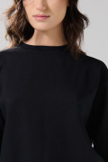 Buzo holgado unicolor infaltables con cuello redondo
