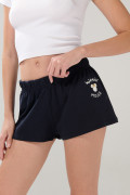 Short azul intenso tiro medio con diseño de Minnie