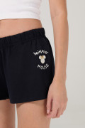 Short azul intenso tiro medio con diseño de Minnie