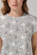 Camiseta crema clara cuello redondo de Mickey